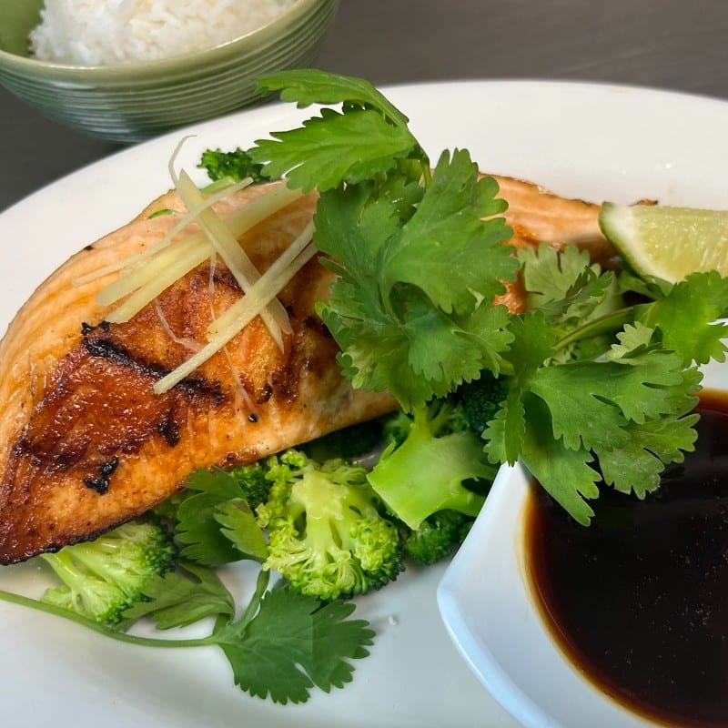 Grilled Salmon.