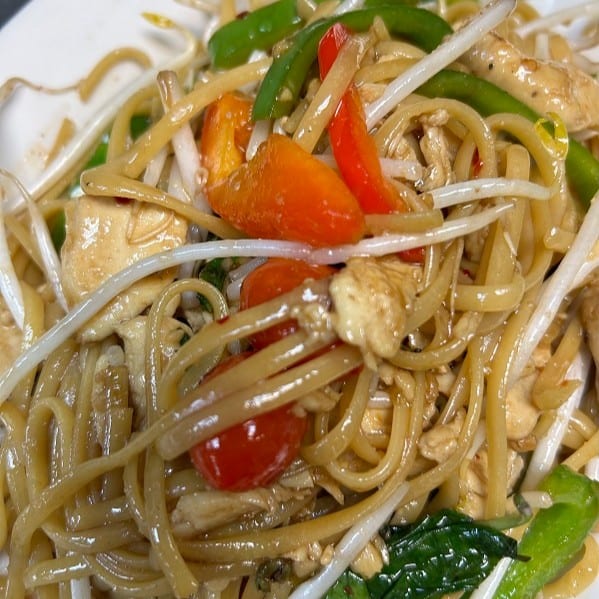 Spicy Basil Linguine.